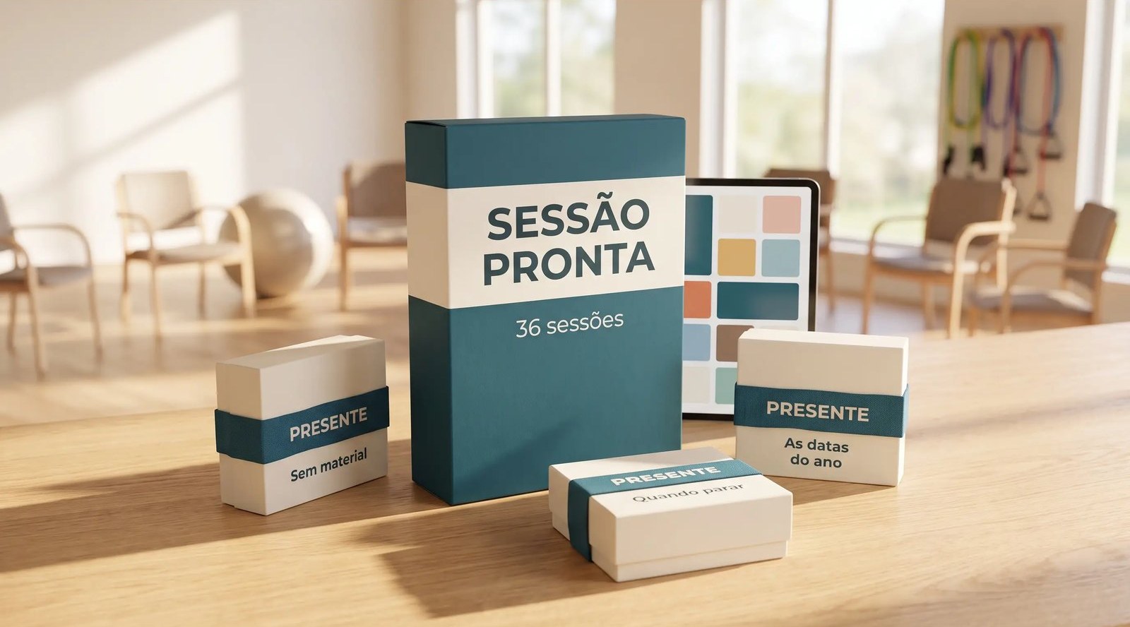 Sessão Pronta – a caixa com os três presentes